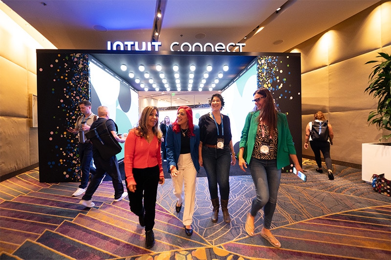 A group of people at Intuit Connect