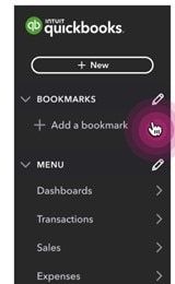 Bookmarks placement screenshot