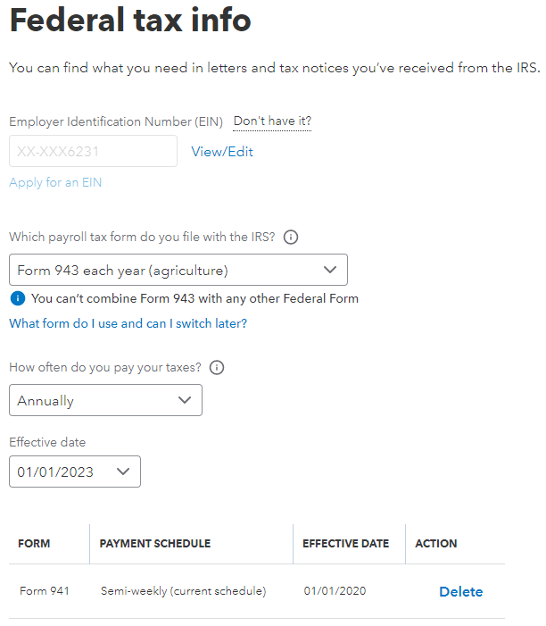 Form 943 can now be filed inside QuickBooks Online.