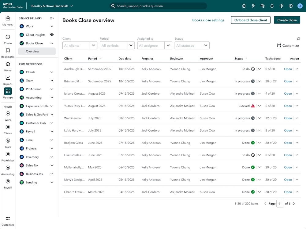 QuickBooks Online Accountant vs. Intuit Accountant Suite: A guide to the new look and features.