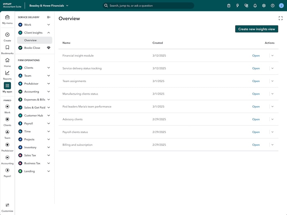 QuickBooks Online Accountant vs. Intuit Accountant Suite: A guide to the new look and features.