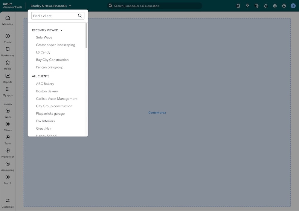 QuickBooks Online Accountant vs. Intuit Accountant Suite: A guide to the new look and features.