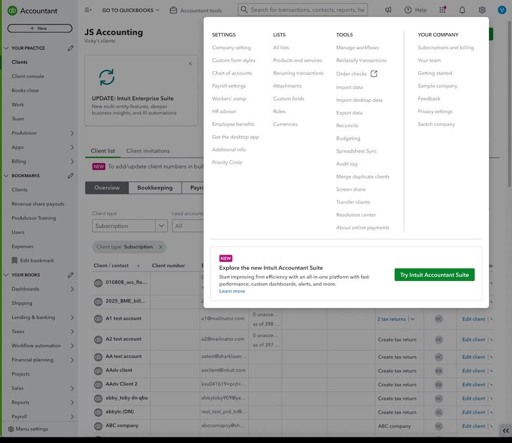 Intuit Accountant Suite: Everything you need to Know to boost efficiency, streamline operations, and help you make faster, more confident decisions.