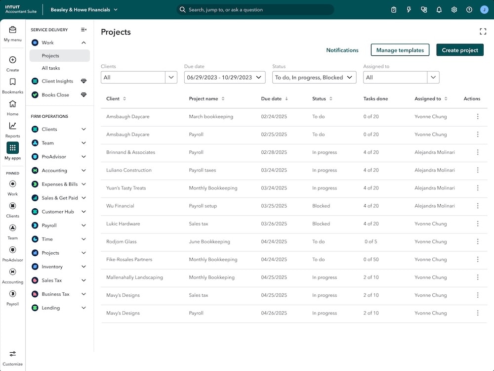 QuickBooks Online Accountant vs. Intuit Accountant Suite: A guide to the new look and features.