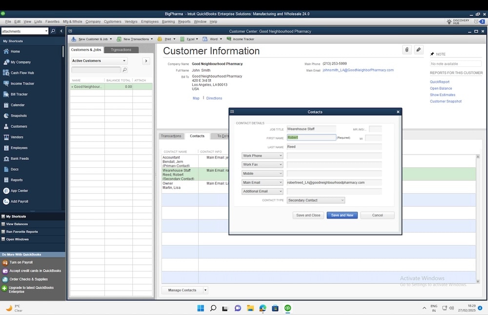 QuickBooks Desktop improvements.