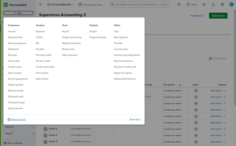 QuickBooks Online Accountant vs. Intuit Accountant Suite: A guide to the new look and features.