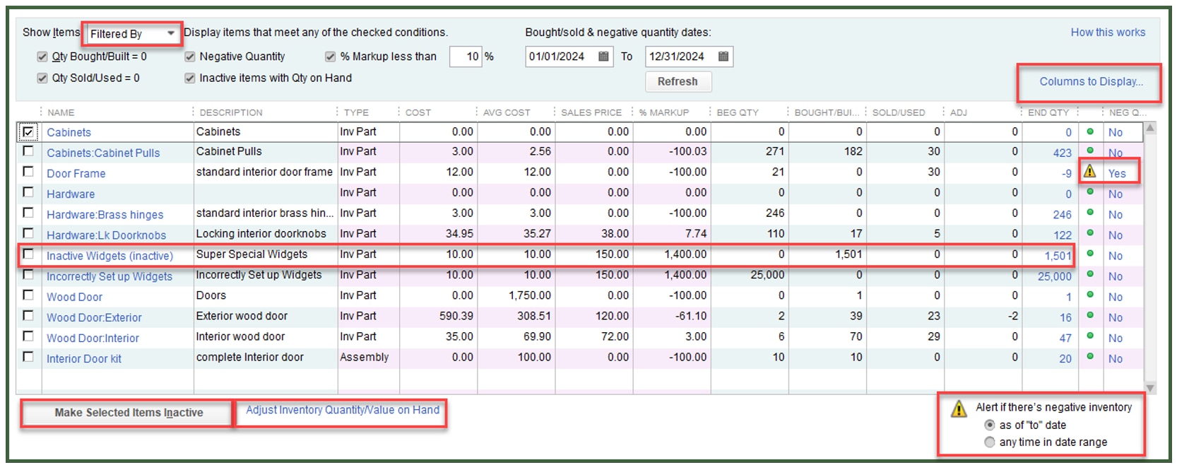 Common QuickBooks inventory accounting mistakes