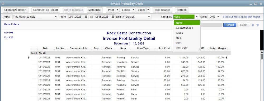 QuickBooks Desktop improvements