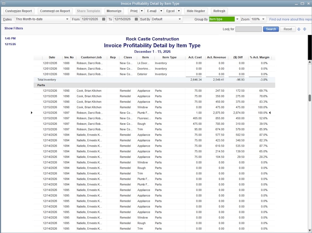 QuickBooks Desktop improvements