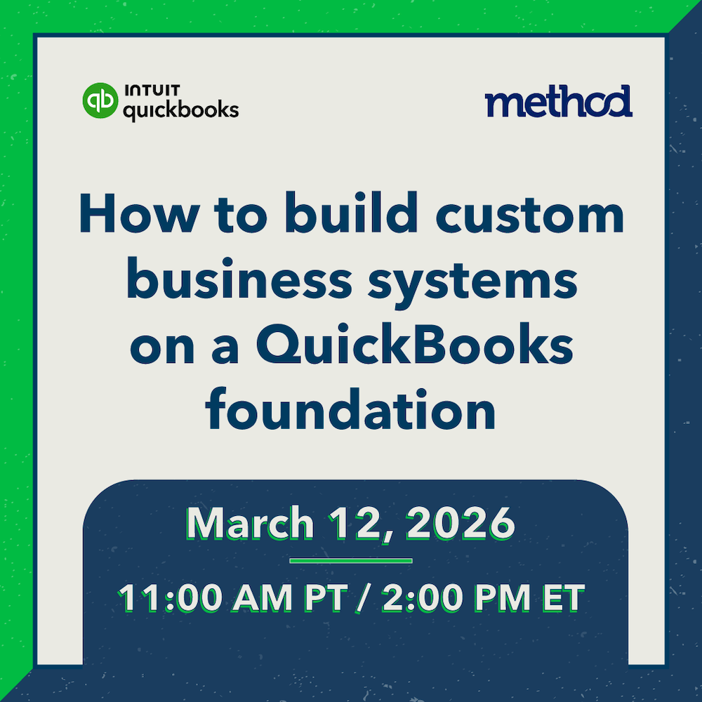 Method webinar for QuickBooks.