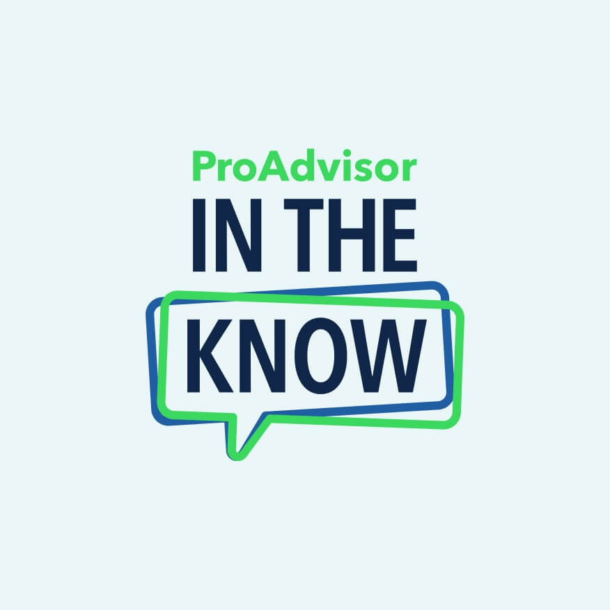 ProAdvisor in the know play icon.